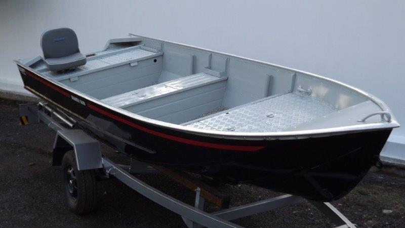 Barco alumínio com plataforma